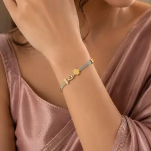 SILVER EVIL EYE BRACELET