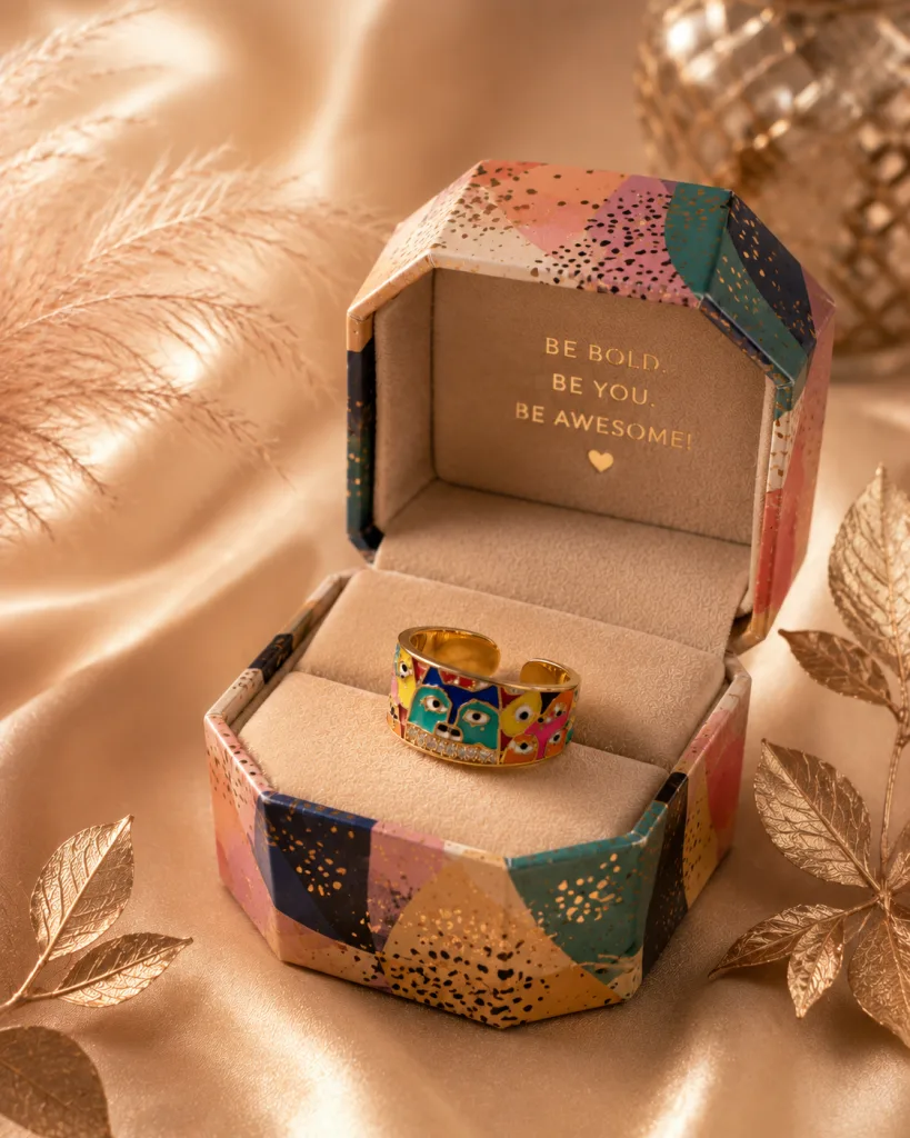 Colourful Funky Ring