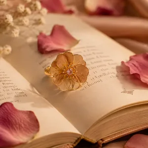 Gold Plated Floral Theme Ring