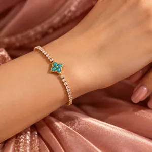 DELICATE BLUE TENNIS BRACELET