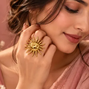 SUN FLOWER BOHO STATEMENT RING