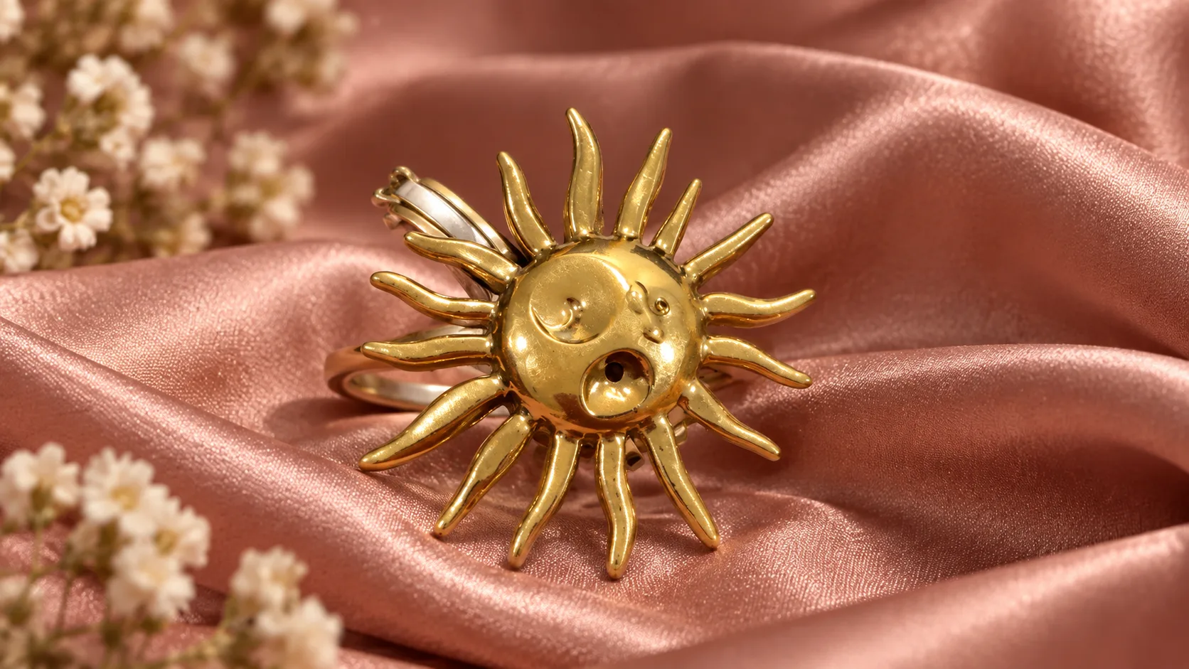 SUN FLOWER BOHO STATEMENT RING - Image 3
