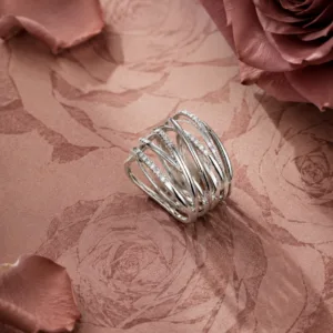 SILVER STACK RING