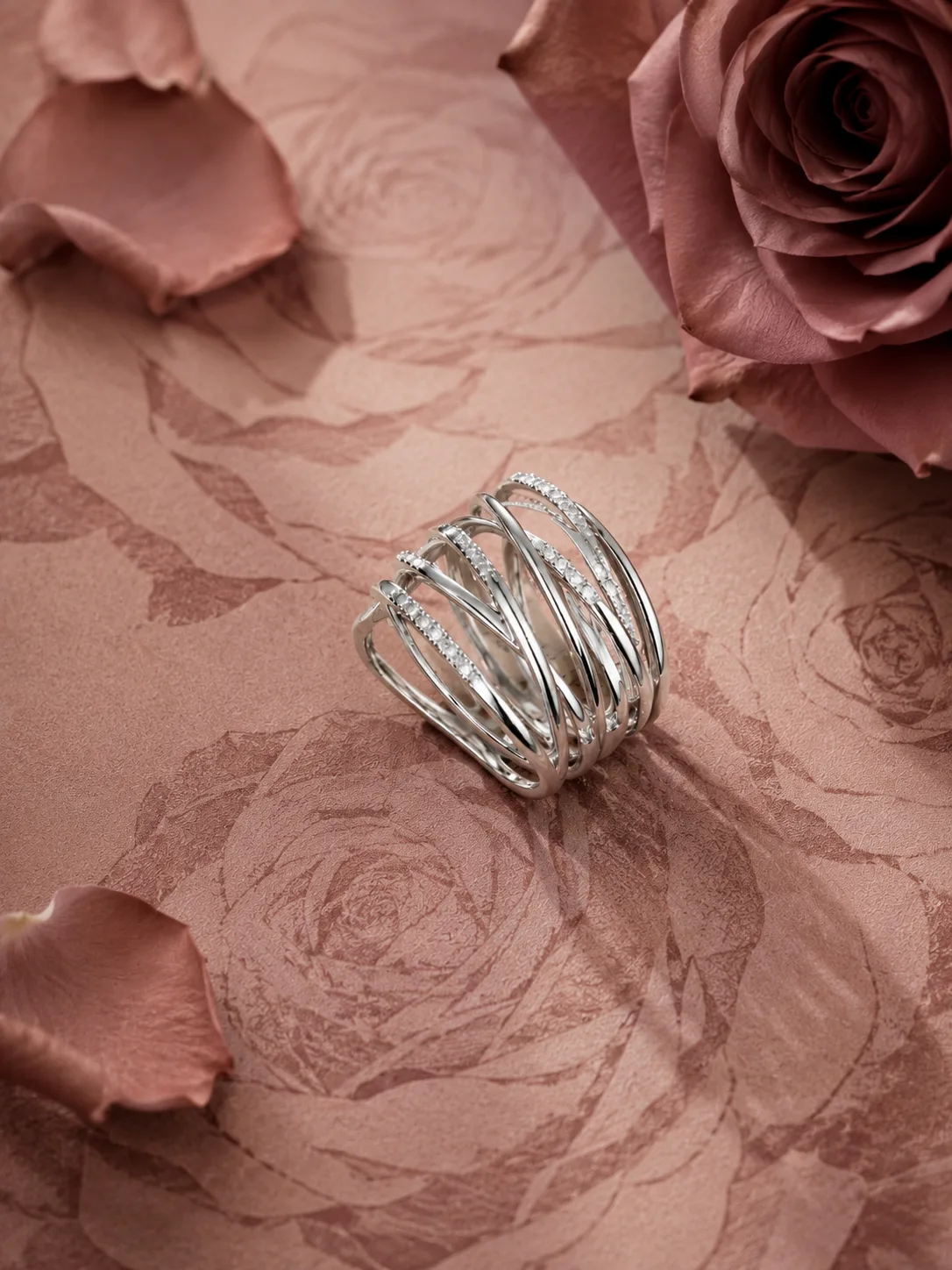 SILVER STACK RING